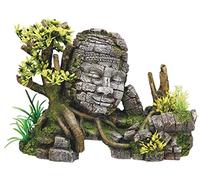 Nobby Angkor Watt with Plants Aquarium Ornaments, 25 x 12.5 x 18 cm