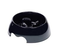 Nobby Anti-Gulping Bowl, 17.5 x 6.5 cm, Black for Dogs