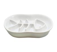Nobby Anti-Splash Bowl Fish 0.5 L For Dogs & Cats, 22.5x17x4 Cm, White
