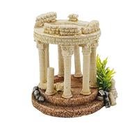 Nobby Aqua Ornaments 28712 Antique Columns with Plants 15.5 x 13.7 x 15 cm