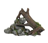 Nobby Aqua Ornaments 28722 Wood with Rock 23.5 x 9 x 14.7 cm