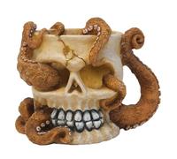 Nobby Aqua Ornaments Skull with Octopus 12.7 x 10 x 10.3 cm