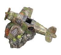 Nobby Aqua Ornaments Aeroplane 19.0 x 18.7 x 8.5 cm - Fish Teaser Wand Aquarium Ornament - All Breed Sizes