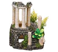 Nobby Aquarium Decoration Antique Columns With Plant On Increase