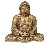 Nobby Aquarium Decoration Buddha Gold Colored 15.5X9.6X15.4 Cm For Aquarium