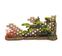 Nobby Aquarium Decoration Wall Remnants Plants Polyresin 35Cm Aqua Decor