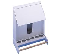 Nobby Automatic Feeder Plastic for Canaries & Budgerigars, White