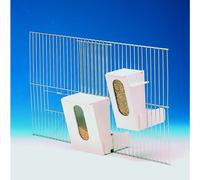 Nobby Automatic Feeder Plastic for Canaries & Exotic Birds With Trapdoor