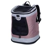 Nobby Backpack Plata Pink-Grey For Dogs Up To 10 KG, Dimensions 34X30X43 CM