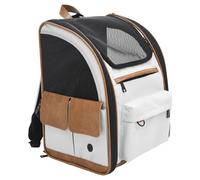 Nobby Backpack Tomek Light Gray For Dogs Up To 8 Kg, 43X20X28 Cm, Washable