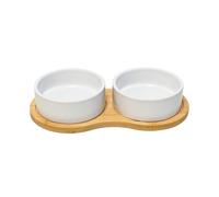 Dog bowl with two ceramic bowls Nobby Pet Bambasso