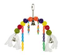 Nobby Bird Toy 22 Cm Arch With Bells & Willow Balls For Birds