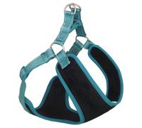 Nobby Black Mesh Reflective Dog Harness Turquoise, Breathable, Adjustable