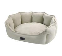 Nobby Cat Bed Cacho Oval Beige, Cozy, Cord Look, Anti-Slip