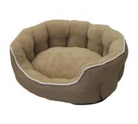Nobby Cat Bed Classic Brenta Light Brown Comfort Microfiber With Anti-Slip