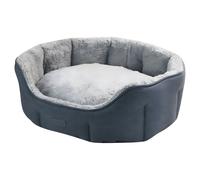 Nobby Cat Bed Lica Oval Gray With Reversible Cushion Soft And Non-Slip