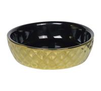 Nobby Cat Bowl Ceramic Gold Black-Gold For Stylish Cat Care