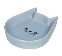 Nobby Cat Ceramic Bowl Kitty Face Light Blue 13 x 16 x 3 cm