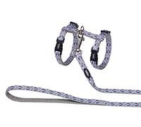 Nobby Cat Harness Fish Grey