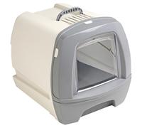 Nobby Cat Litter Box 80s Gray Retro Design 50x40x42cm With Drawer And Filter