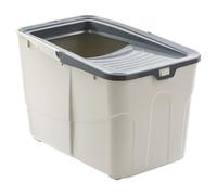 Nobby Cat Litter Box Buxo Open Gray 58X39X38.5Cm For Large Cat Breeds