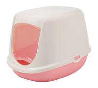 Savic Duchesse Cat Litter Tray Box Pan With Door Pink - Small