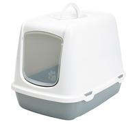Savic Oscar Litter Box - Grey & White - White & Grey