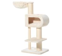 Nobby Cat Scratching Post Tove Cream 128 Cm Sisal Soft Cuddle Cave 58X48 Cm