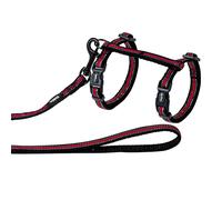 Nobby Cat Set Reflect Red, Continuously Adjustable, Harness & Leash