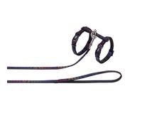 Nobby Cat Set Star Rainbow Dish Adjustable Leash Nylon 15-22 Cm