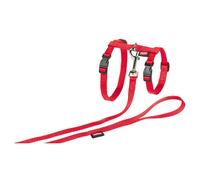 Nobby Cat Set XL Red Dish With Leash For Large Cats Nylon 13Mm
