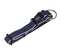 Nobby Cayo Navy Nylon Neoprene Reflector Collar For Dogs Steplessly Adjustable