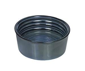 Nobby Ceramic Bowl Groove Green Blue Diameter 15.5 x 6 cm 0.55 L Pack of 1