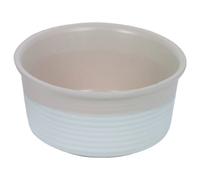 Nobby Ceramic Bowl Neta White/Cream Dog Bowl Elegant For Dogs Pet Food