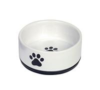 Nobby Ceramic Bowl Paw Black/White Diameter 14 x 6.5 cm Pack of 1