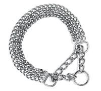 Nobby Chains Choker, Three Rows, 65 cm/ 2 mm, Chrome