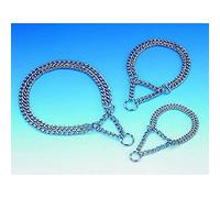 Nobby Chains Choker, Two Rows, 60 cm/ 3 mm, Chrome