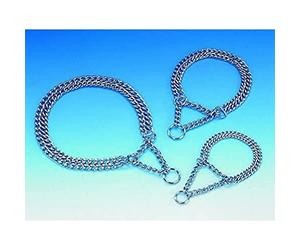 Nobby Chains Choker, Two Rows, 60 cm/ 3 mm, Chrome