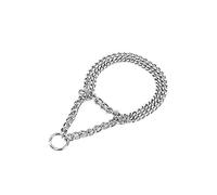 Nobby Chains Choker Two Rows Chrome, 30 cm/ 2.0 mm