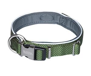 Nobby Collar "Classic Preno Royal" 80632-79, olive green, L-XL (neck 54-65 cm)