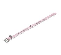 Nobby Collar Crystal Pink/White for Dogs, Leatherette With Swarovski Crystals