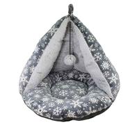 Nobby Comfort Tent Xmas Gray Ø 46x37cm For Dogs, Washable, Soft Plush