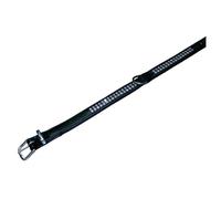 Nobby Crystal Collar Black, Double Row, Swarovski For Dogs - Luxury