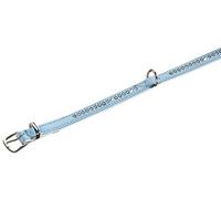 Nobby Crystal Double Row Collar, 47 cm, Light Blue/ White