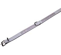 Nobby Crystal Three Row Collar, 52 cm, Grey/ Black