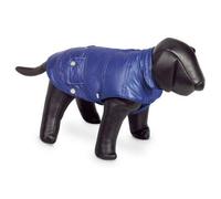 Nobby Danika Dog Coat - Blue with Silver Dots - 26cm