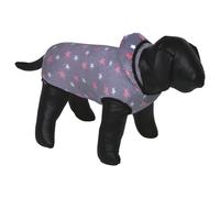 Nobby Dog Bathrobe Gray Soft Plush Microfiber Star Pattern Warm Stylish