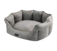 Nobby Dog Bed Anda Oval Beige Cuddly Bed With Reversible Cushion, Anti-Slip