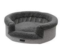 Nobby Dog Bed Comfort Oval Jasin Gray Microfiber Soft Plush For Dogs