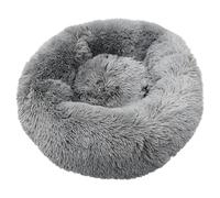 Nobby Dog Bed Cuddle Donut Esla Gray Microfiber Anti-Slip Nubs Washable